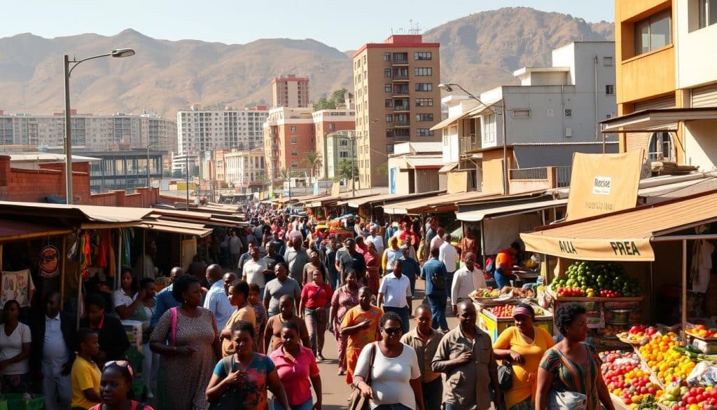 mercado de trabalho na África do Sul